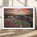 Indiana Memorial Stadium Wall Art Canvas Print, Framed
