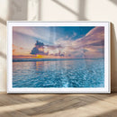 Ocean Sunset Canvas Wall Art Print – Tranquil Seascape