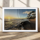 Tropical Beach Wall Art - Stunning Ocean Sunset Canvas Print