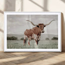 Texas Longhorn Wall Art – Framed Spotted Cattle Canvas by MyGreatCanvas | Canvas Wall Art Prints | Photo Prints & Wall Decor
