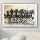 Galloping Horses Wall Art Canvas Print – Framed Wild