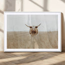 Texas Longhorn Wall Art Canvas Print – Framed Lone Cattle by MyGreatCanvas | Canvas Wall Art Prints | Photo Prints & Wall Decor