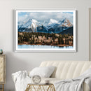 Grand Teton Park Wall Art Canvas Print – Framed Alpine Lake