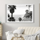 Palm Trees Wall Art Canvas Print – Framed Coastal Ocean