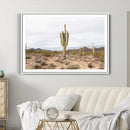 Saguaro Cactus Wall Art Canvas Print – Framed Desert