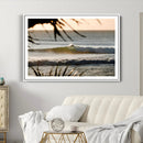 Sunset Surf Wall Art Canvas Print – Framed Golden Hour Waves