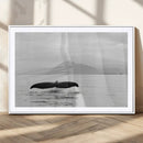 Whale Tail Wall Art – Framed Black White Ocean Canvas by MyGreatCanvas | Canvas Wall Art Prints | Photo Prints & Wall Decor