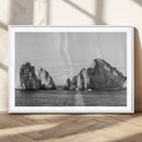 Coastal Wall Art – Framed Black White Ocean Canvas Artwork, by MyGreatCanvas | Canvas Wall Art Prints | Photo Prints & Wall Decor