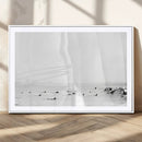 Monochrome Swimming Wall Art Canvas Print – Framed Ocean by MyGreatCanvas | Canvas Wall Art Prints | Photo Prints & Wall Decor