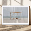 Beach Swing Wall Art Canvas Print – Framed Quiet Beach Art by MyGreatCanvas | Canvas Wall Art Prints | Photo Prints & Wall Decor