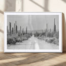 Winter Wall Art Canvas Print – Framed Cactus Path Art by MyGreatCanvas | Canvas Wall Art Prints | Photo Prints & Wall Decor