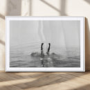 Black White Ocean Wall Art Canvas Print – Framed Monochrome by MyGreatCanvas | Canvas Wall Art Prints | Photo Prints & Wall Decor