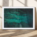 Ocean Surf Wall Art Canvas Print – Framed Vibrant Blue by MyGreatCanvas | Canvas Wall Art Prints | Photo Prints & Wall Decor