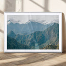 Misty Mountain Wall Art Canvas Print – Framed Cloudy Andean by MyGreatCanvas | Canvas Wall Art Prints | Photo Prints & Wall Decor