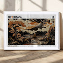 Modern Japanese Wall Art Canvas Print – Framed Abstract