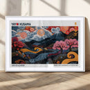 Modern Japanese Wall Art Canvas Print – Framed Abstract