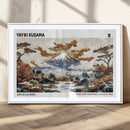 Modern Japanese Wall Art Canvas Print – Framed Abstract