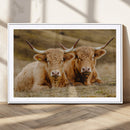 Highland Cow Wall Art Canvas Print – Framed Rustic Animal by MyGreatCanvas | Canvas Wall Art Prints | Photo Prints & Wall Decor