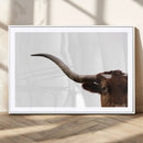 Longhorn Wall Art Canvas Print – Framed Western Cow Texas by MyGreatCanvas | Canvas Wall Art Prints | Photo Prints & Wall Decor