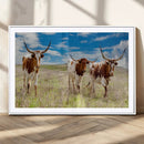 Texas Longhorn Wall Art Canvas Print – Framed Western Decor by MyGreatCanvas | Canvas Wall Art Prints | Photo Prints & Wall Decor