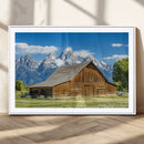 Mountain Barn Scene Wall Art Canvas Print – Framed Rustic by MyGreatCanvas | Canvas Wall Art Prints | Photo Prints & Wall Decor