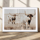 Rustic Cow Scene Wall Art Canvas Print – Framed Farmhouse by MyGreatCanvas | Canvas Wall Art Prints | Photo Prints & Wall Decor