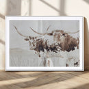 Longhorn Cow Decor Wall Art Canvas Print – Framed Rustic by MyGreatCanvas | Canvas Wall Art Prints | Photo Prints & Wall Decor