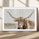Texas Longhorn Bull Wall Art Canvas Print, Framed Rustic by MyGreatCanvas | Canvas Wall Art Prints | Photo Prints & Wall Decor