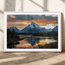 Mountain Sunset Wall Art Canvas Print – Framed Alpine by MyGreatCanvas | Canvas Wall Art Prints | Photo Prints & Wall Decor