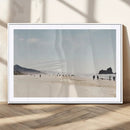 Minimalist Beach Wall Art Canvas Print – Framed Coastal