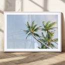 Palm Trees Wall Art Canvas Print – Framed Tropical Coastal