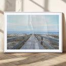 Beach Boardwalk Wall Art Canvas Print – Framed Coastal