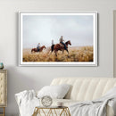 Western Cowboys Wall Art Canvas Print – Rustic Prairie