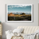 Rustic Farmhouse Wall Art Canvas Print – Teton Range Mormon