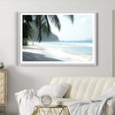 Tropical Beach Wall Art Canvas Print – Framed Serene Ocean by MyGreatCanvas | Canvas Wall Art Prints | Photo Prints & Wall Decor