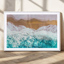 Aerial Beach Wall Art Canvas Print – Framed Ocean Waves by MyGreatCanvas | Canvas Wall Art Prints | Photo Prints & Wall Decor