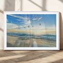 Minimalist Seaside Wall Art Canvas Print – Morning Glow