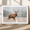 Vintage Wildlife Wall Art Canvas Print – Misty Landscape by MyGreatCanvas | Canvas Wall Art Prints | Photo Prints & Wall Decor
