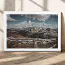 Mountain Landscape Wall Art Canvas Print – Framed Snowy