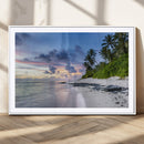 Tropical Beach Wall Art Canvas Print – Framed Sunset Glow by MyGreatCanvas | Canvas Wall Art Prints | Photo Prints & Wall Decor