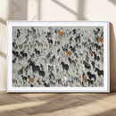 Wild Horse Stampede Wall Art Canvas Print – Monochrome by MyGreatCanvas | Canvas Wall Art Prints | Photo Prints & Wall Decor
