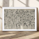 Wild Horse Stampede Wall Art Canvas Print – Monochrome by MyGreatCanvas | Canvas Wall Art Prints | Photo Prints & Wall Decor
