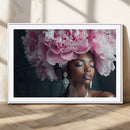 Black Beauty Petal Crown Wall Art Canvas Print – Floral by MyGreatCanvas | Canvas Wall Art Prints | Photo Prints & Wall Decor