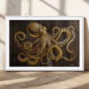 Octopus Wall Art Canvas Print – Wooden Art Sea Creature by MyGreatCanvas | Canvas Wall Art Prints | Photo Prints & Wall Decor