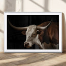 Texas Longhorn Bull Canvas Wall Art, Rustic Western by MyGreatCanvas | Canvas Wall Art Prints | Photo Prints & Wall Decor