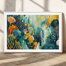 Luminous Abstract Ocean Garden Wall Art Canvas Print, by MyGreatCanvas | Canvas Wall Art Prints | Photo Prints & Wall Decor