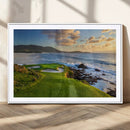 Coastal Golf Course Wall Art Canvas Print – Sunset with by MyGreatCanvas | Canvas Wall Art Prints | Photo Prints & Wall Decor