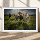 Grazing Cattle Herd Wall Art, Green Pasture Livestock Canvas by MyGreatCanvas | Canvas Wall Art Prints | Photo Prints & Wall Decor