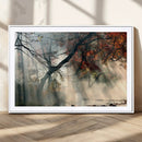 Sunlit Autumn Forest Wall Art Canvas Print – Framed Mist by MyGreatCanvas | Canvas Wall Art Prints | Photo Prints & Wall Decor