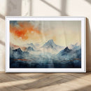 Warm Clouds Abstract Mountain Wall Art, Modern Landscape by MyGreatCanvas | Canvas Wall Art Prints | Photo Prints & Wall Decor